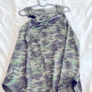 BYLT Premium Basics Performance Forest -Camo Drop-Cut Tank